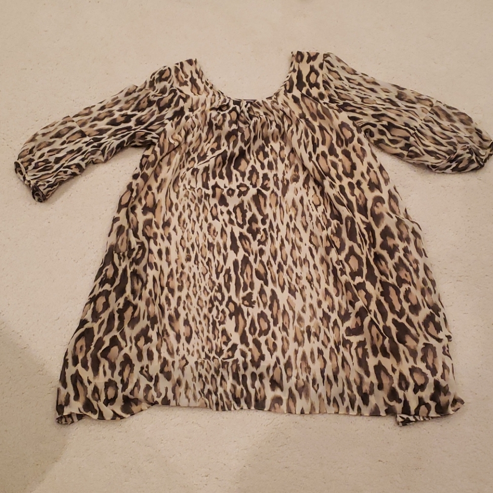 Leopard animal print dress